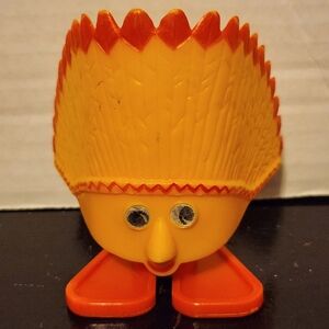 Vintage Hat People 3" Tall Figure Indian Wheelies Hong Kong